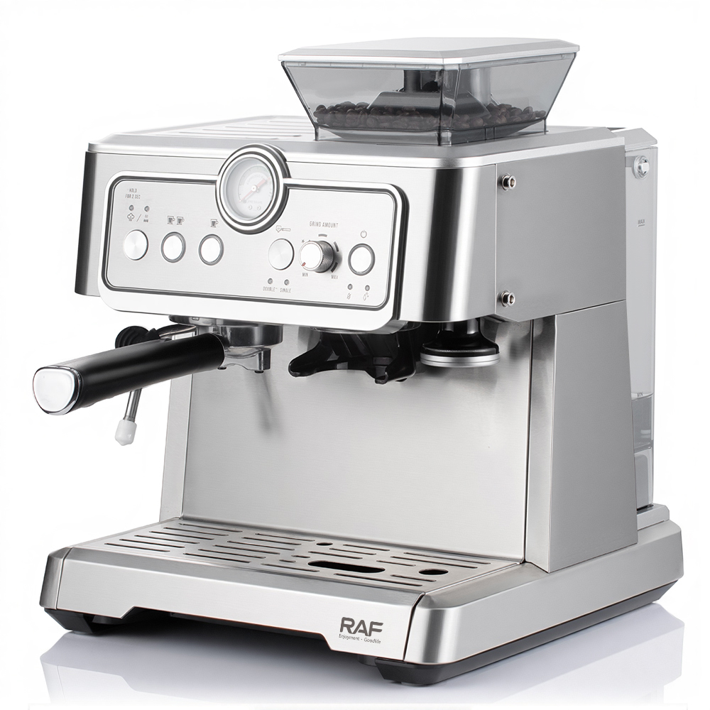 RAF European standard cross-border semi-automatic Italian espresso strap grinding touch screen pump pressure fancy coffee machine Application Scenario
