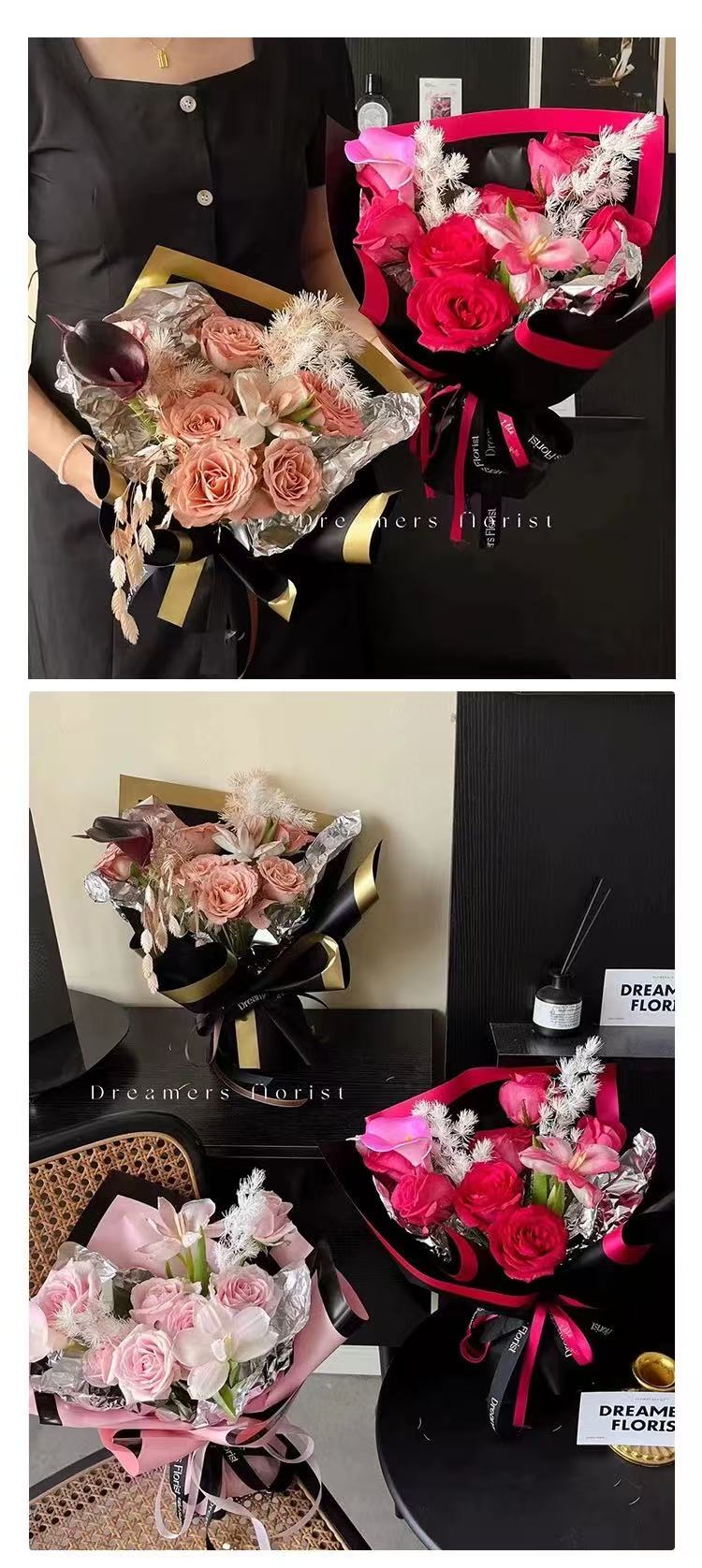 Cynthia Jane loves flower wrapping paper, Oya paper frame, diy handmade gift paper, flower shop floral art pic 4