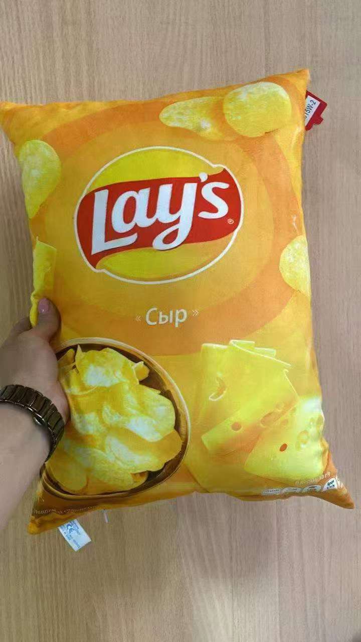 Potato chip plush toy throw pillow plush toy