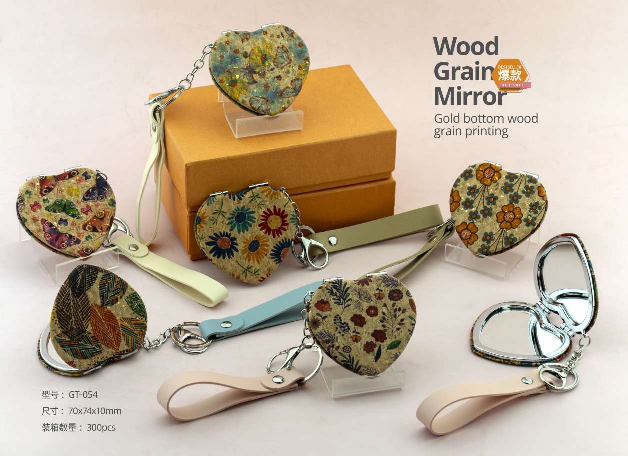 流沙设计小镜子 随身携带化妆镜 面包镜形状 精致便携镜子 手持折叠镜镜子  化妆镜详情图12