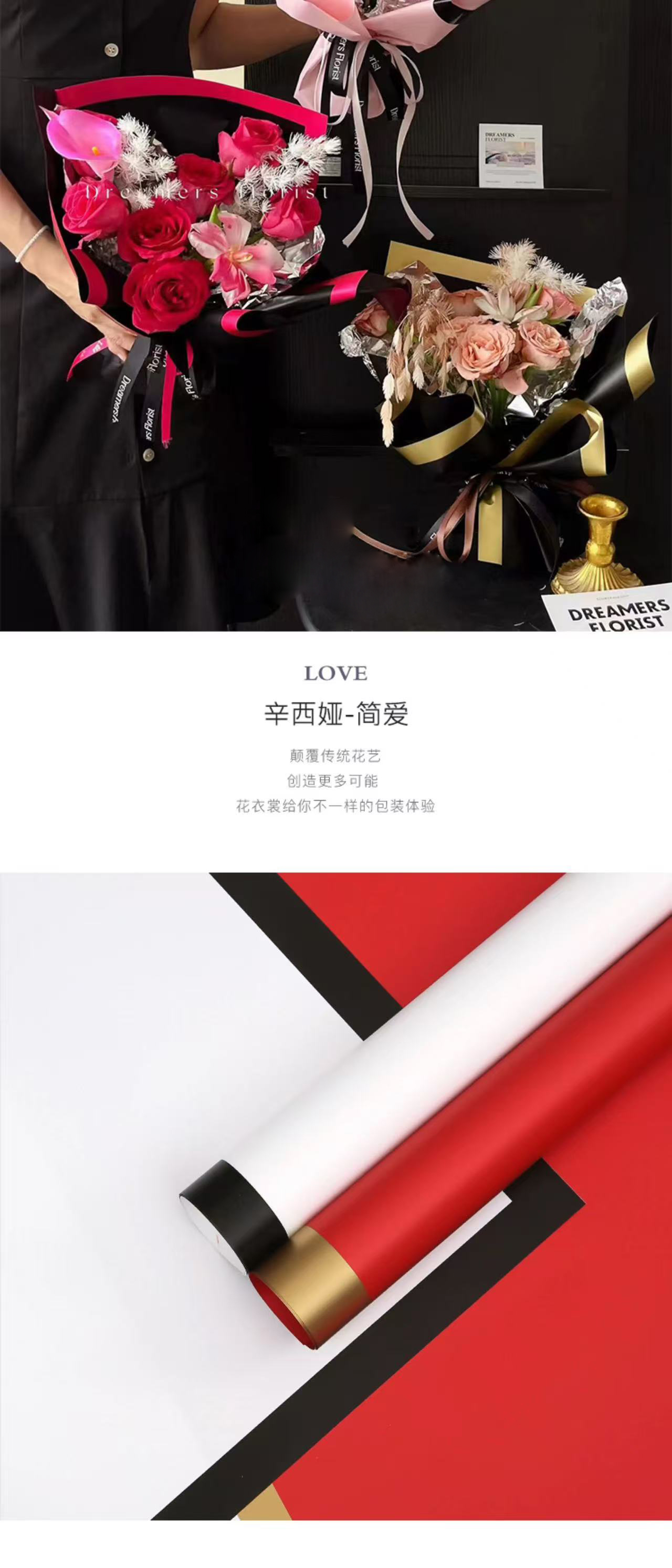 Cynthia Jane loves flower wrapping paper, Oya paper frame, diy handmade gift paper, flower shop floral art pic 2