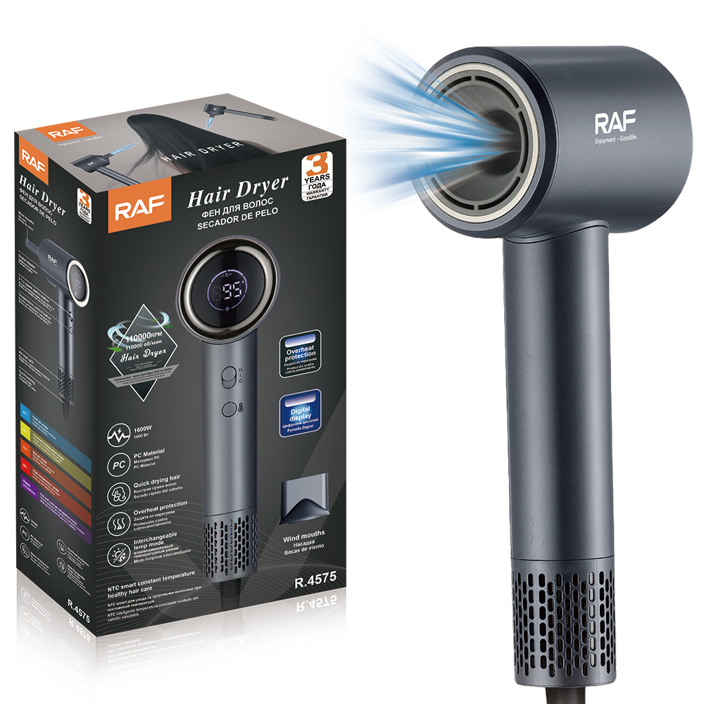 RAF European standard cross-border high-speed hair dryer, household multi-speed temperature adjustment, ABS material, 11000 RPM negative ion pic 4