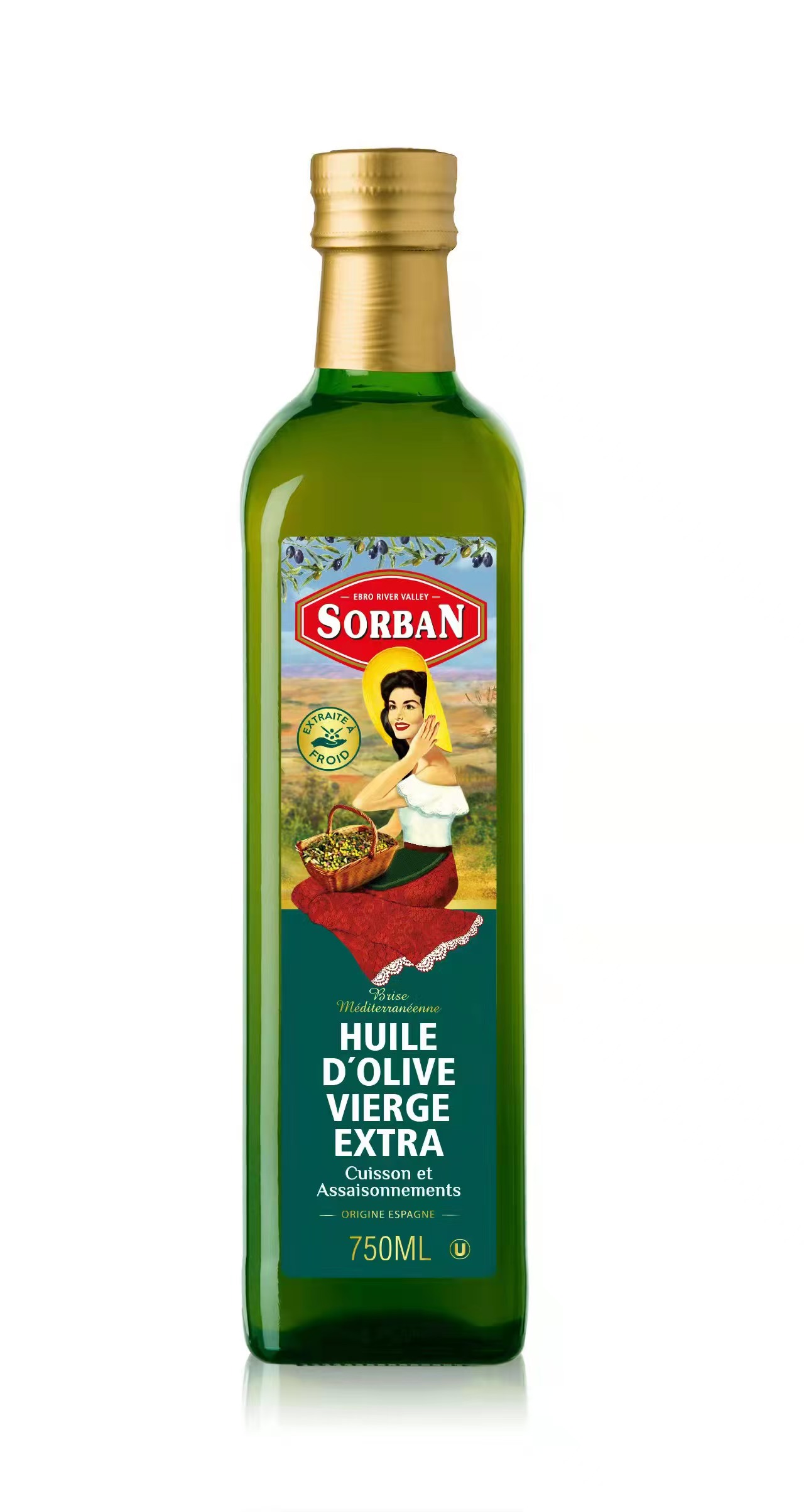Spanish original bottle imported extra virgin olive oil 750ML edible oil Specification image