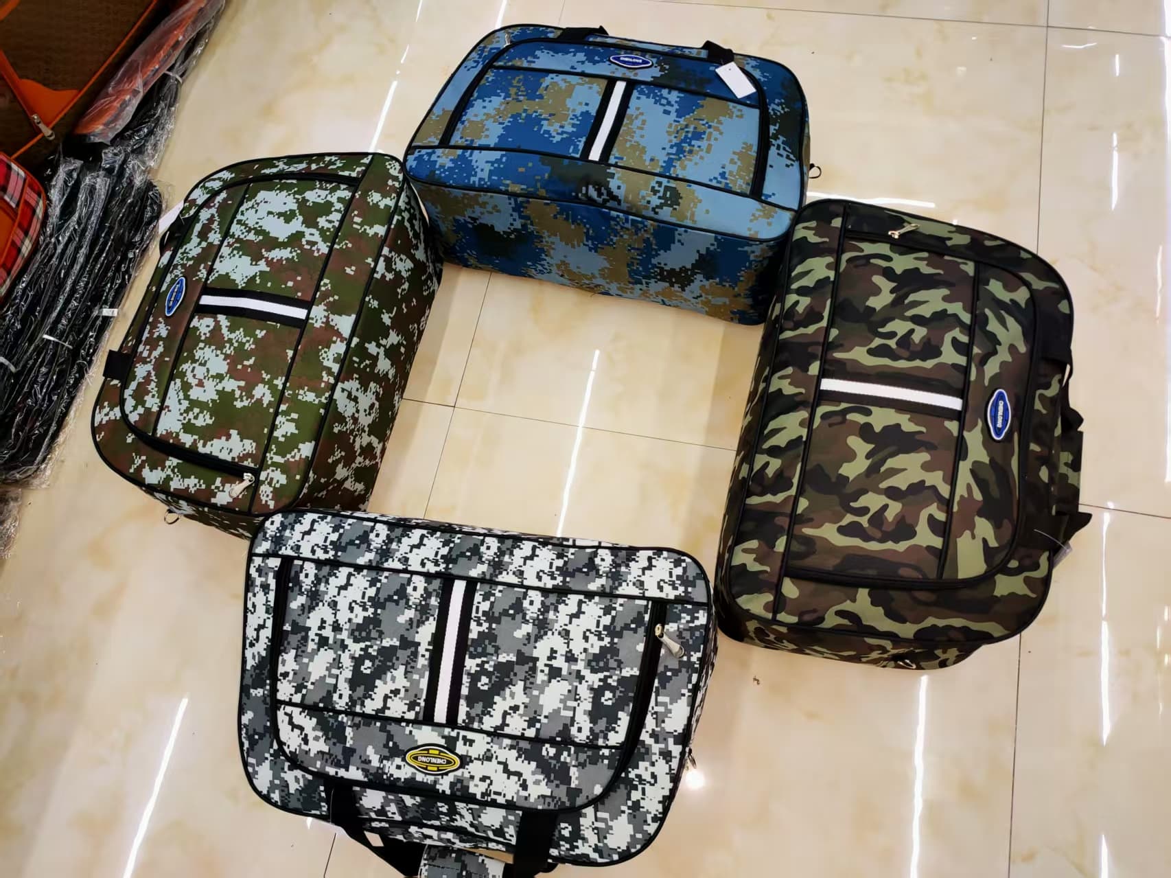 Nuevo camuflaje viaje bolsa unisex moda militar mochila verde