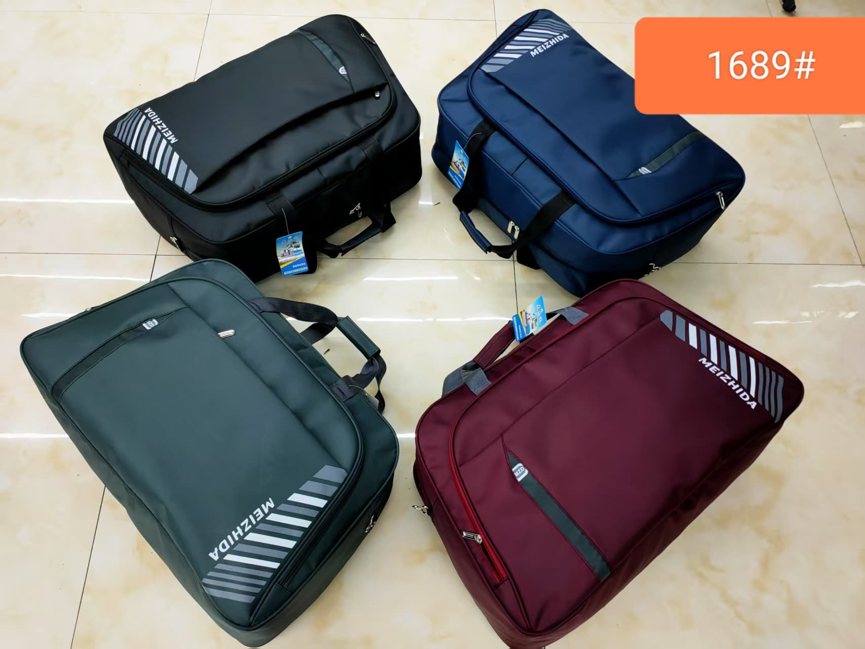 1689 bolsa de viaje unisex moda tendencia material engrosado
