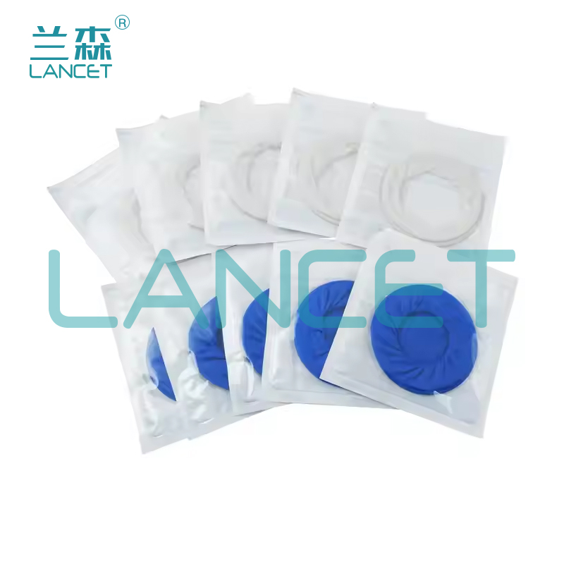 فاتح أسنان مطاطي من طراز O لفتحة فم مطاطية زرقاء وبيضاء مغلفة بالمطاط Specification image