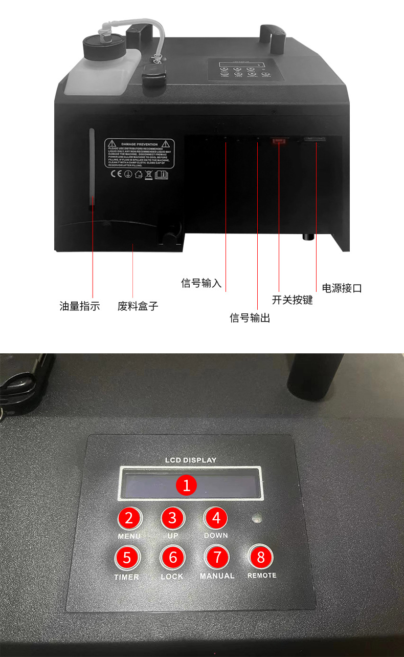  户外特效烟雾泡泡机 带9颗彩色LED灯大型铁壳双轮雾泡机婚庆舞台演唱会节日氛围专用烟雾道具3合1雾泡泡机万圣节圣诞节详情11