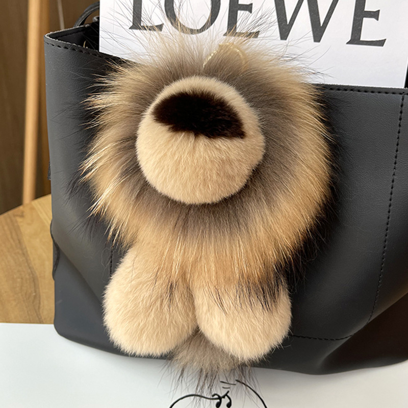 獭兔毛貉子毛真毛狮子真毛挂件挂件饰品