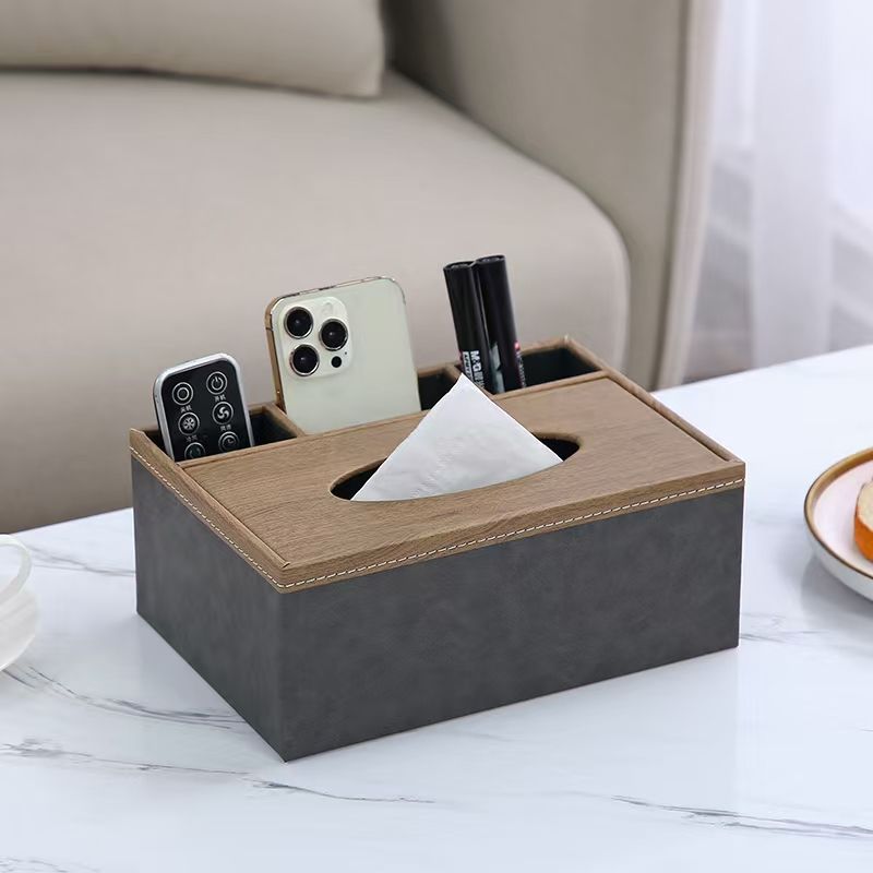 多功能纸巾盒客厅遥控器收纳盒家用餐厅纸抽盒民宿宾馆定制LOGO详情图9