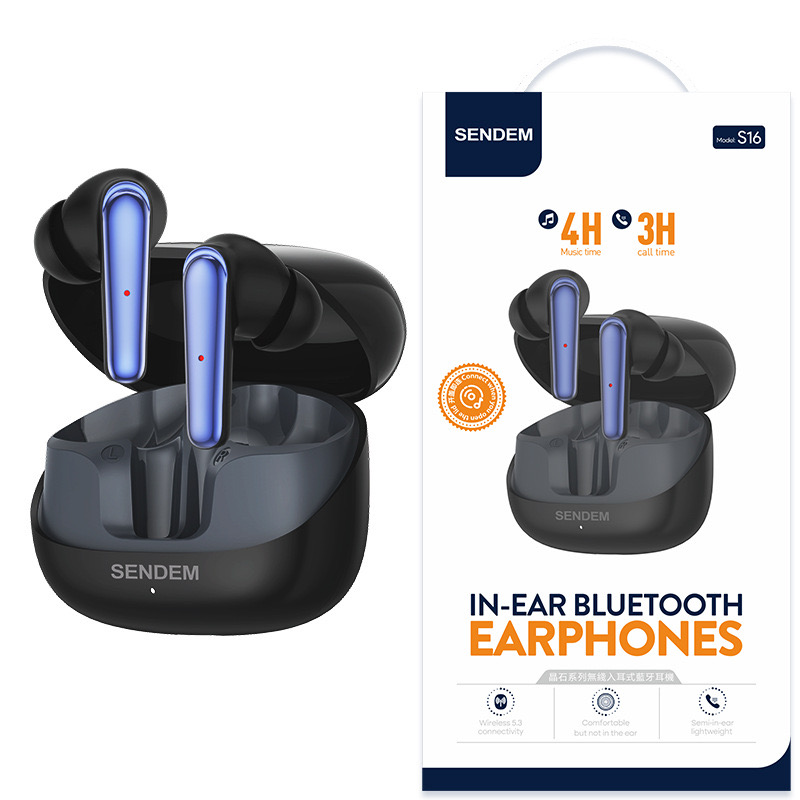 سماعات البلوتوث ذات آذان الدخول تخفف بشكل مريح الضجيج الدائري الخفيف الشكل HIFi Item Picture