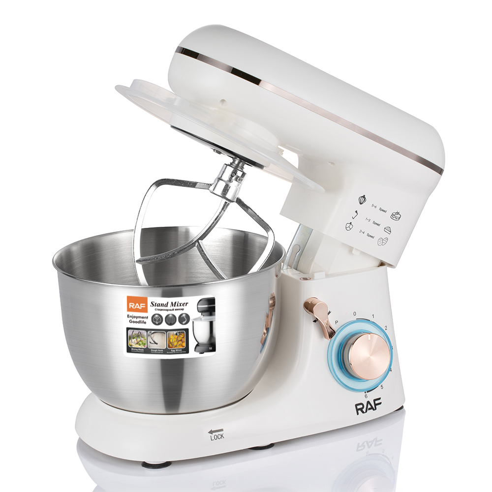 RAF European standard cross-border 4.5L fully automatic home chef and dough mixer 3-in-1, beating egg liquid, mincing meat, kneading dough, cream pic 7