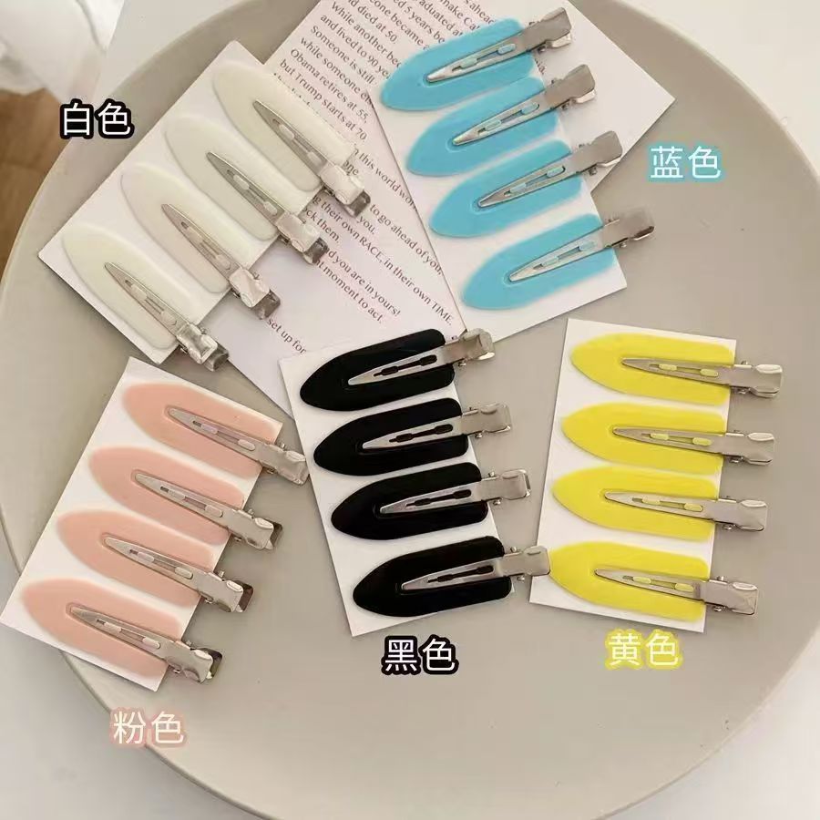 韩国无痕发夹网红刘海夹碎发夹子头饰少女化妆发卡鸭嘴夹侧边卡子发卡迷你碎发卡发饰儿童饰品韩国发卡发卡发卡