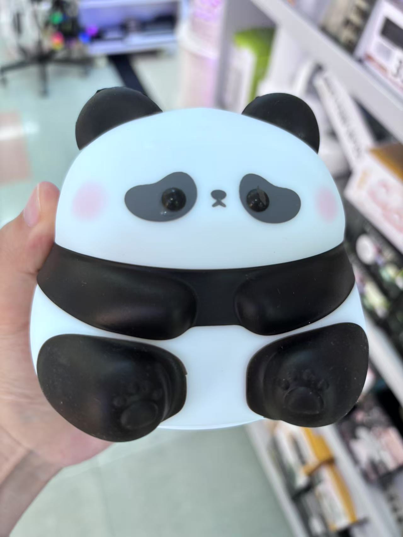 国潮熊猫灯拍拍灯感应充电灯小夜灯