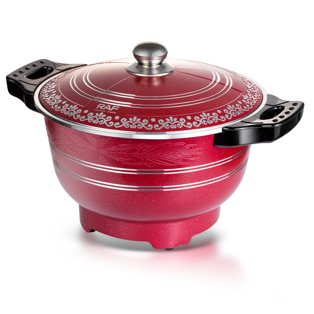 RAF European standard aluminum die-cast rice cooker, 10L multi-functional electric pot, household non-stick pot, plug-in electric cooking pot, soup pot pic 7