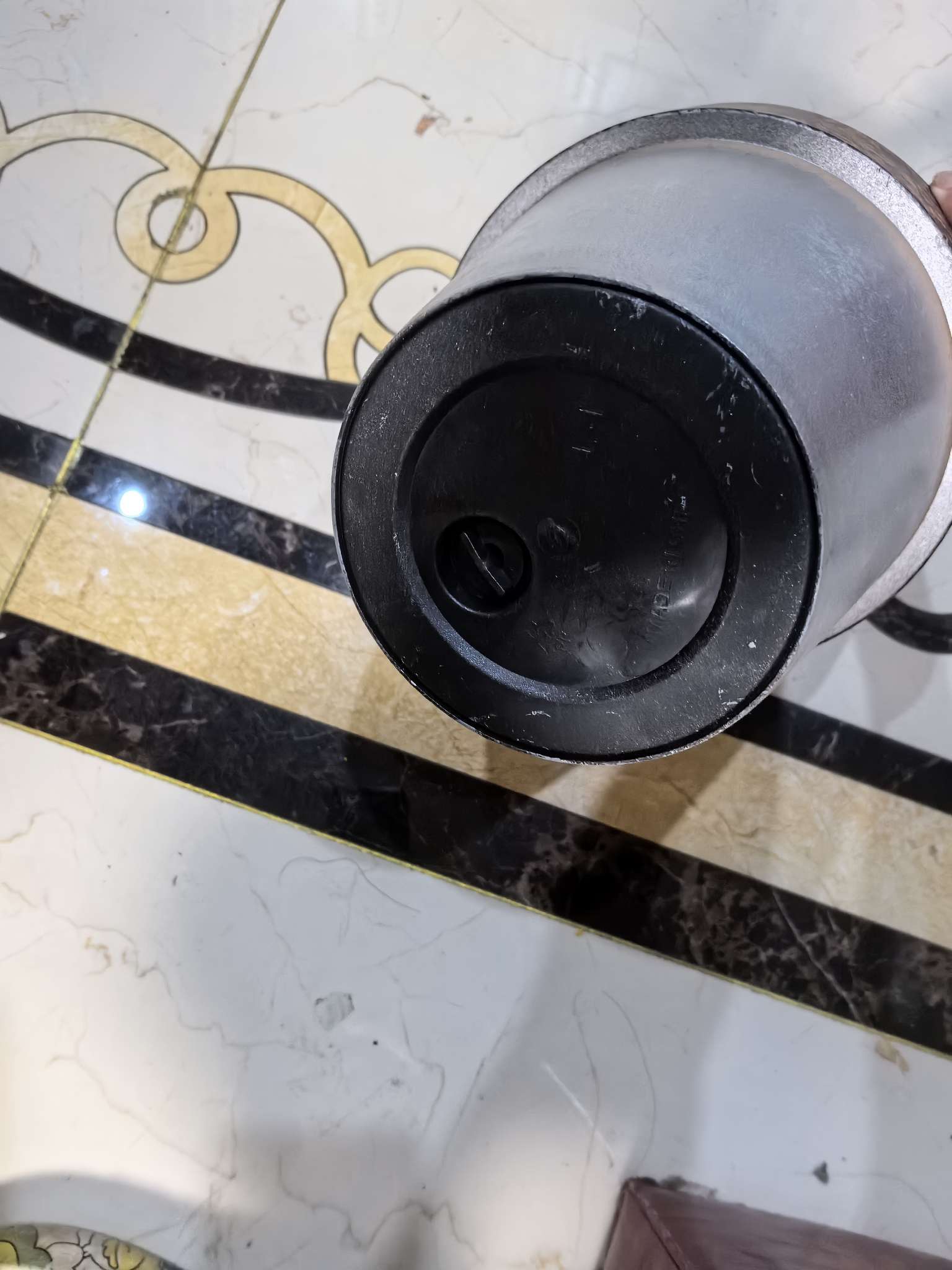 
定制喷漆亚咖边仿古银北欧风格简约塑料材质花盆细节图