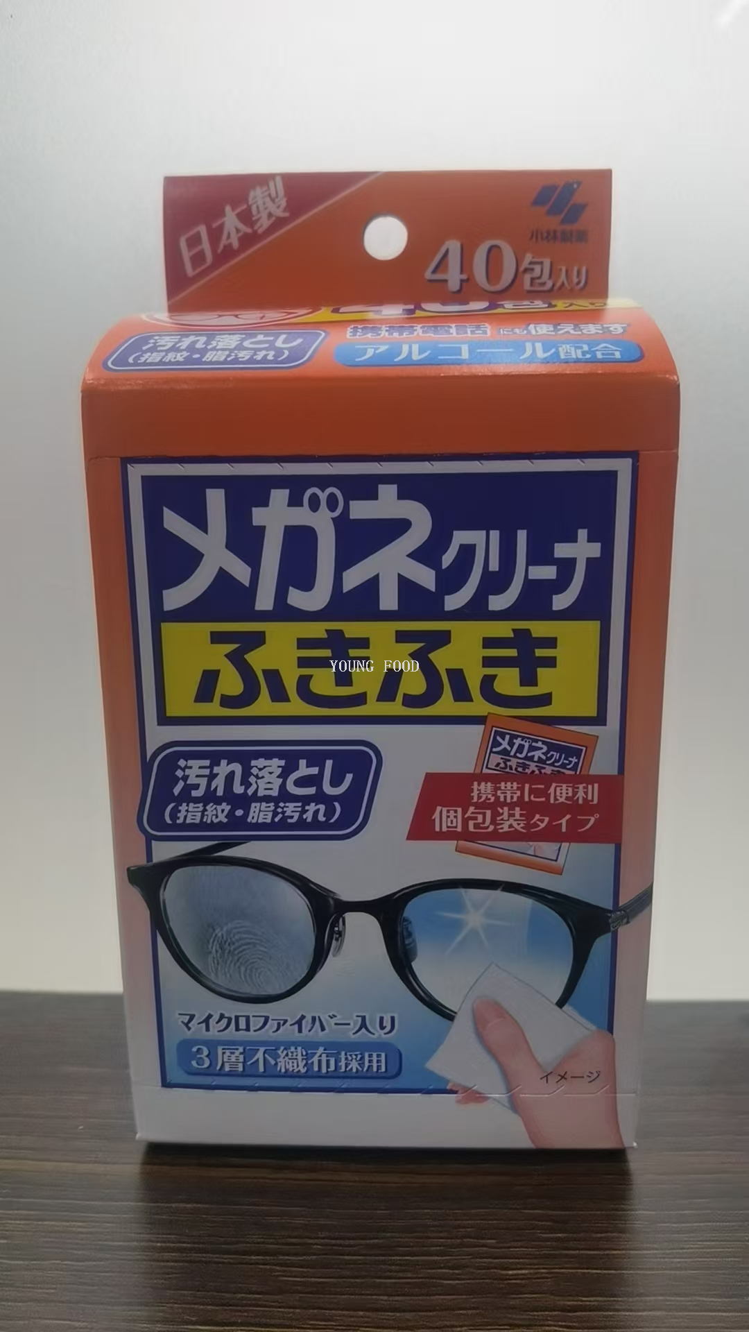 包邮！拿都雷SAXI进口穿戴甲清洁湿巾擦眼镜头镜布40片 小林制药详情12