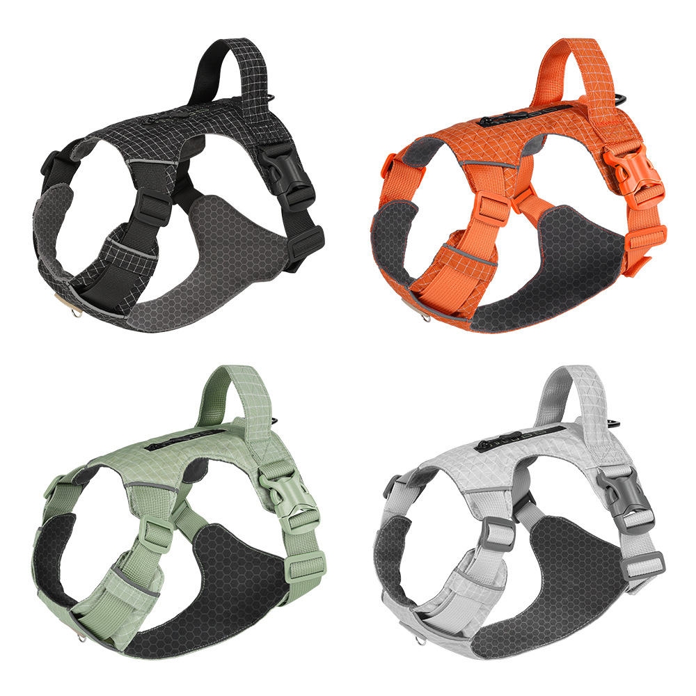 Pet leashes, small, medium and large dog leashes, lightweight pet chest and back dual-purpose explosion-proof handle shoulder straps Specification image