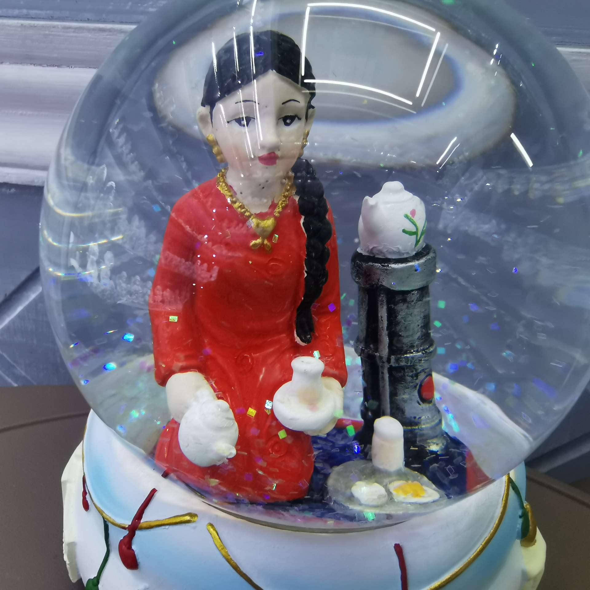 水晶球 伊拉克人物 家庭装饰 礼品 创意工艺摆件家居装饰礼品艺术品摆设精美手工制作白底实物图