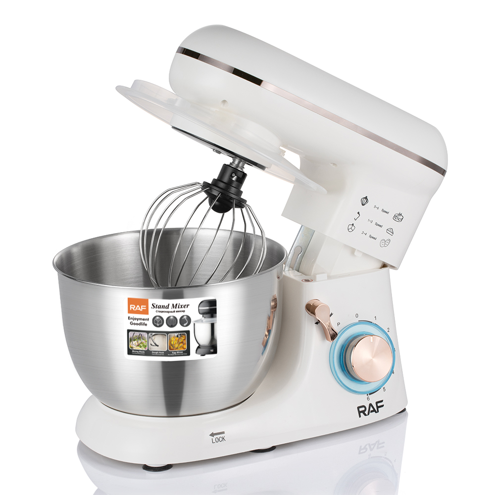 RAF European standard cross-border 4.5L fully automatic home chef and dough mixer 3-in-1, beating egg liquid, mincing meat, kneading dough, cream pic 10