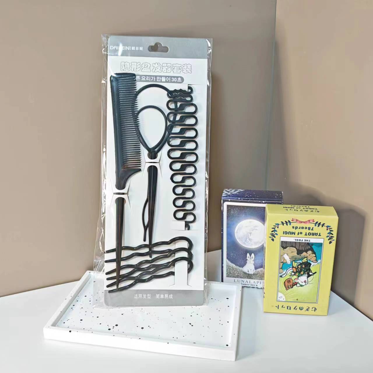 儿童盘发器四件套  儿童饰品拉发器儿童高颅顶蓬松夹多件套装详情1