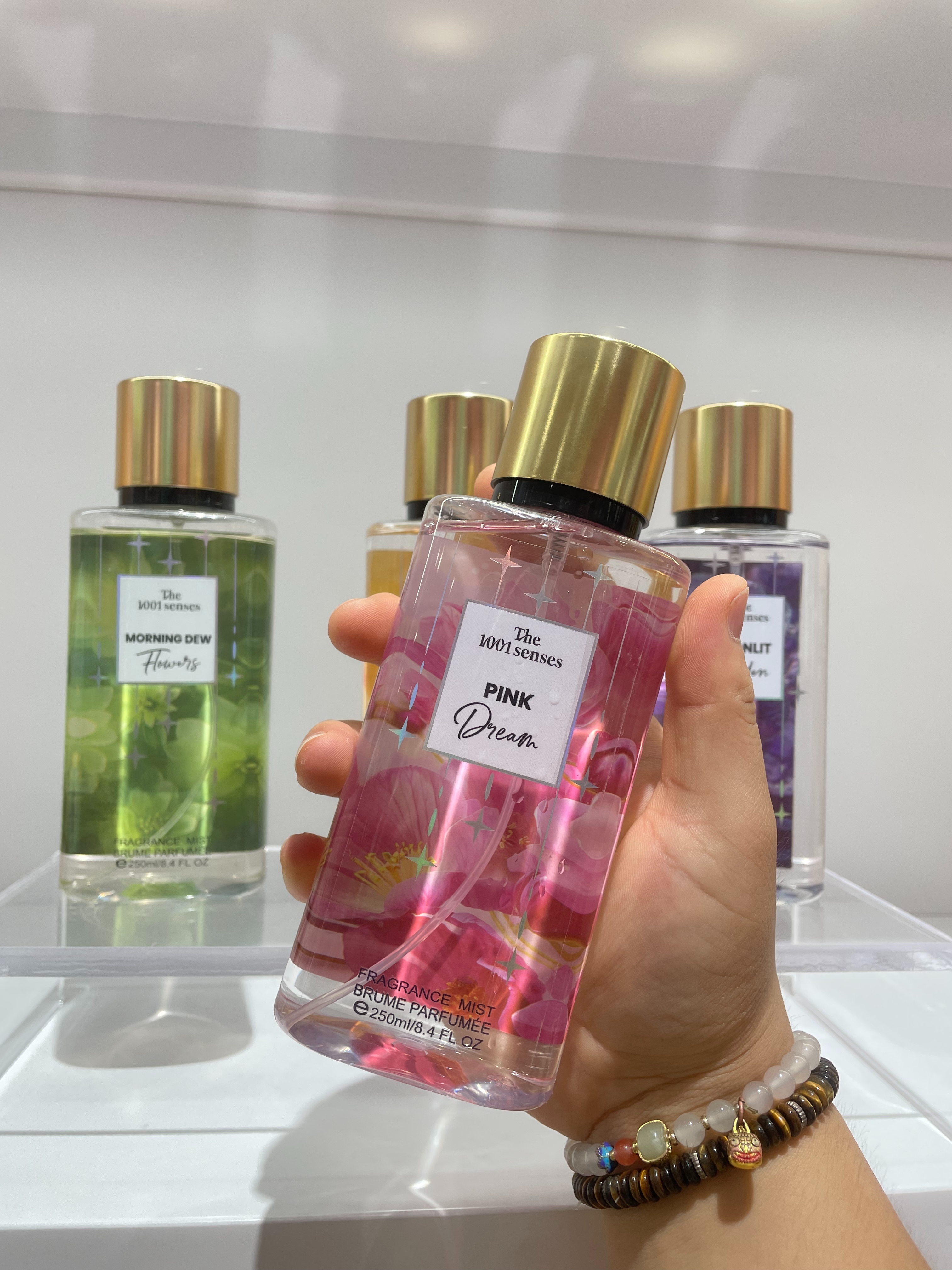 花香味身体喷雾跨境爆款NEW工厂店铺直销 250ML/8.4fl oz Fragrance   PINK DREAM白底实物图