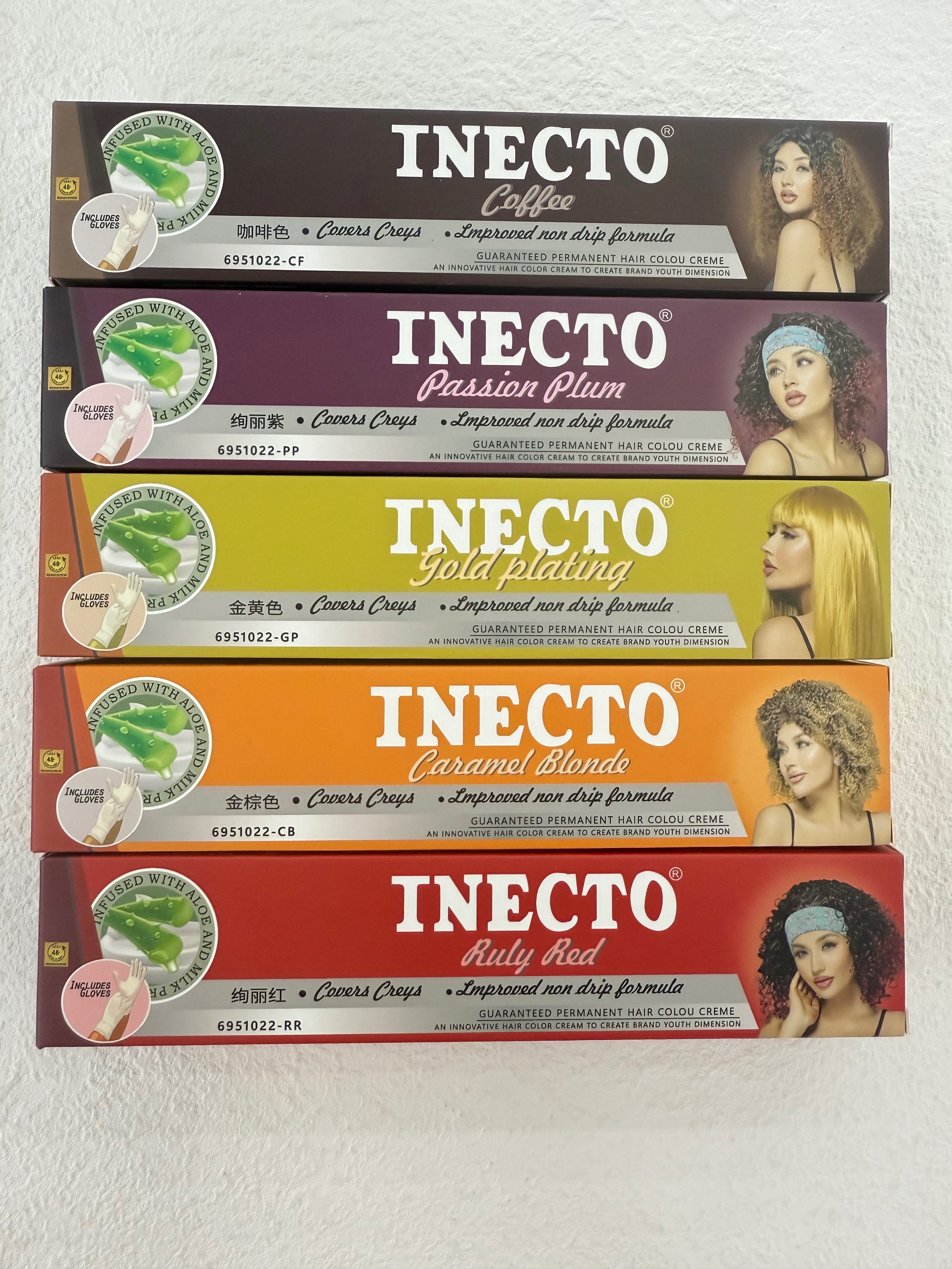 INECTO hair dye color superblack 染发剂染发膏染发粉超级黑详情2