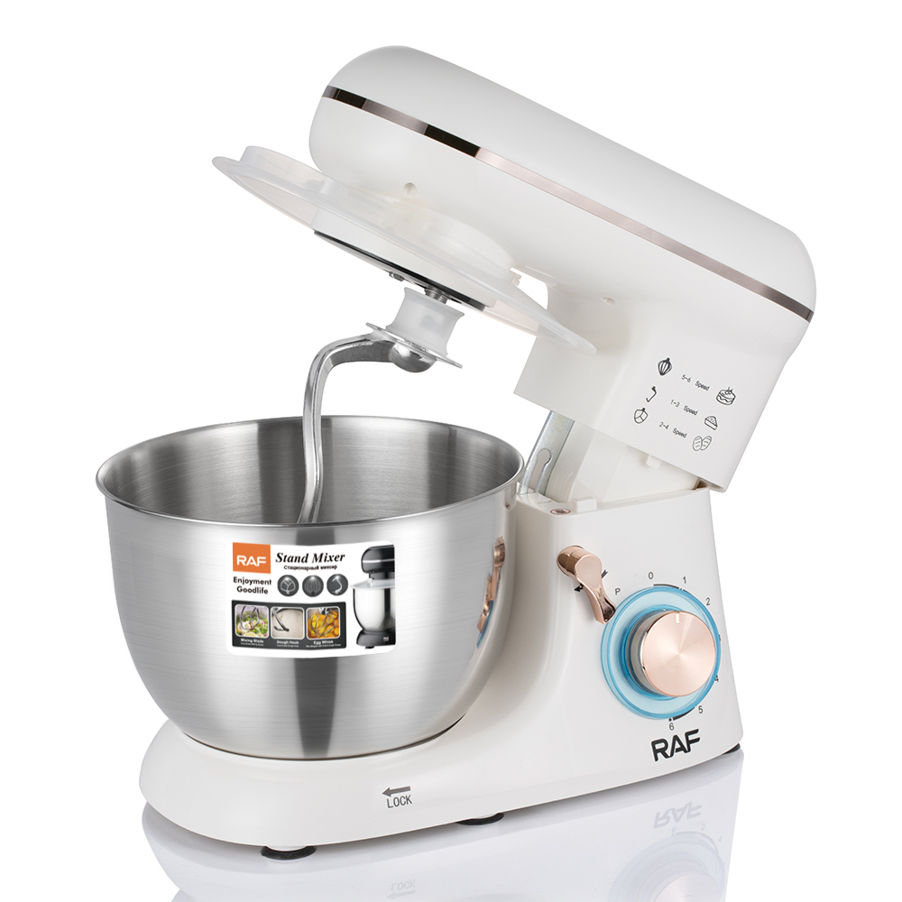 RAF European standard cross-border 4.5L fully automatic home chef and dough mixer 3-in-1, beating egg liquid, mincing meat, kneading dough, cream pic 11