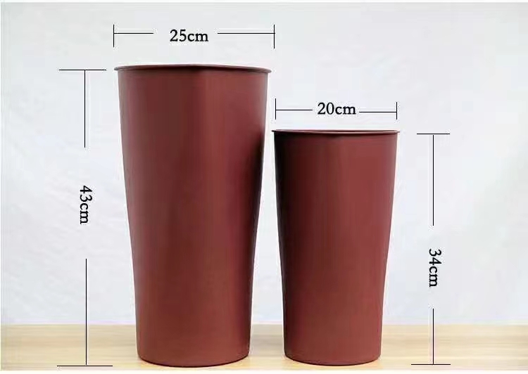 Thickened anti-drop flower bucket, fresh flower bucket, plastic practical flower arrangement bucket, flower shop decoration, flower material packaging, direct supply from the manufacturer details Picture
