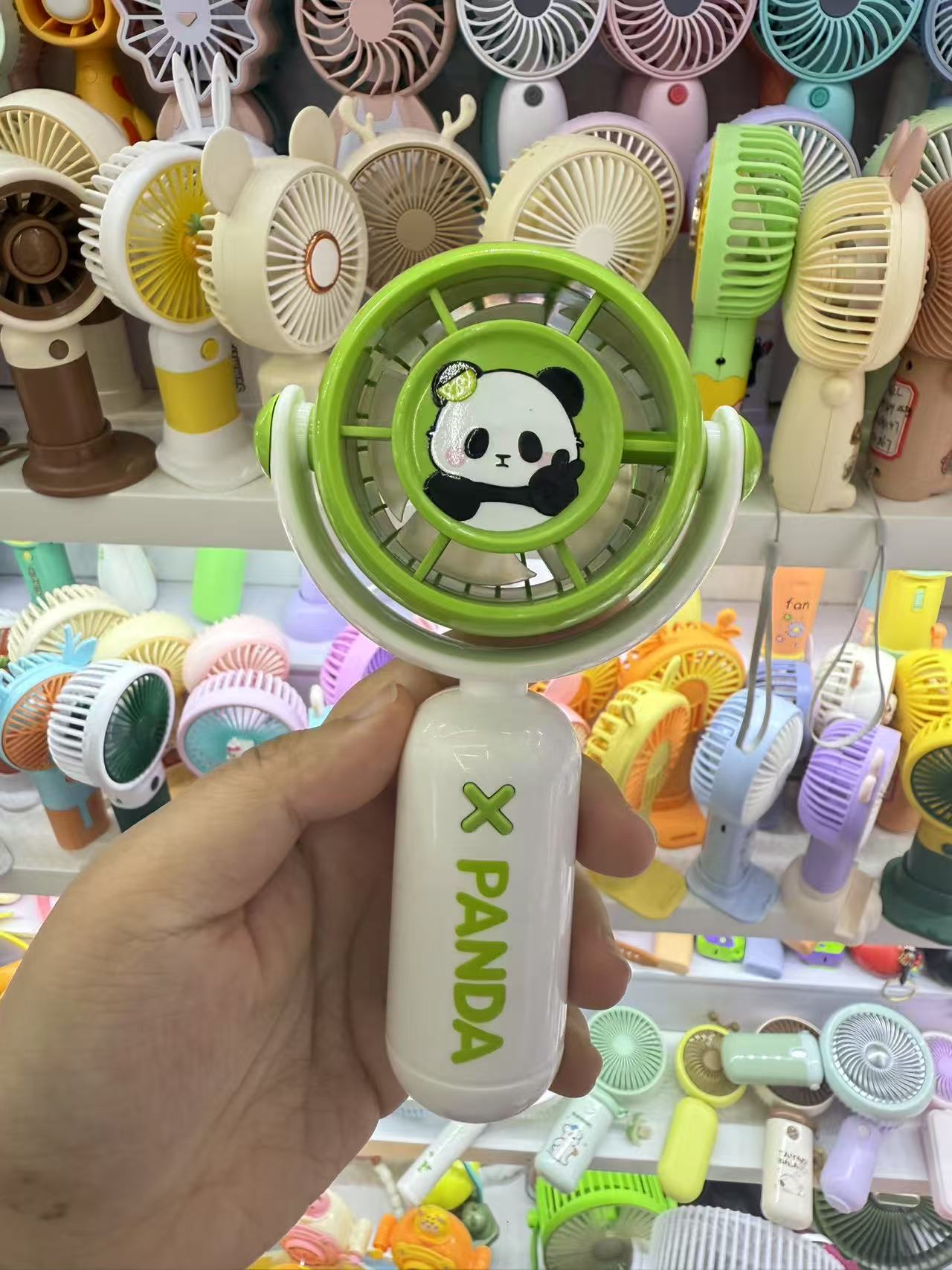 国潮新款登山扣手持电扇桌面静音风扇持久续航户外便携清凉风扇礼品国潮7