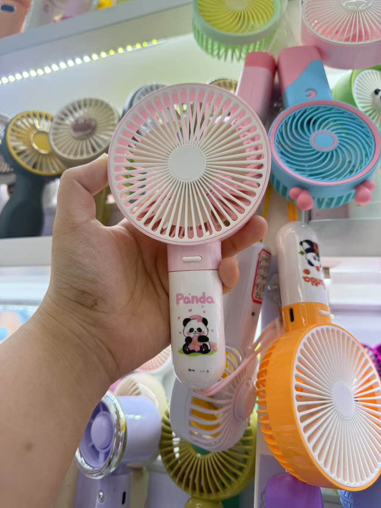 国潮新款登山扣手持电扇桌面静音风扇持久续航户外便携清凉风扇礼品国潮5