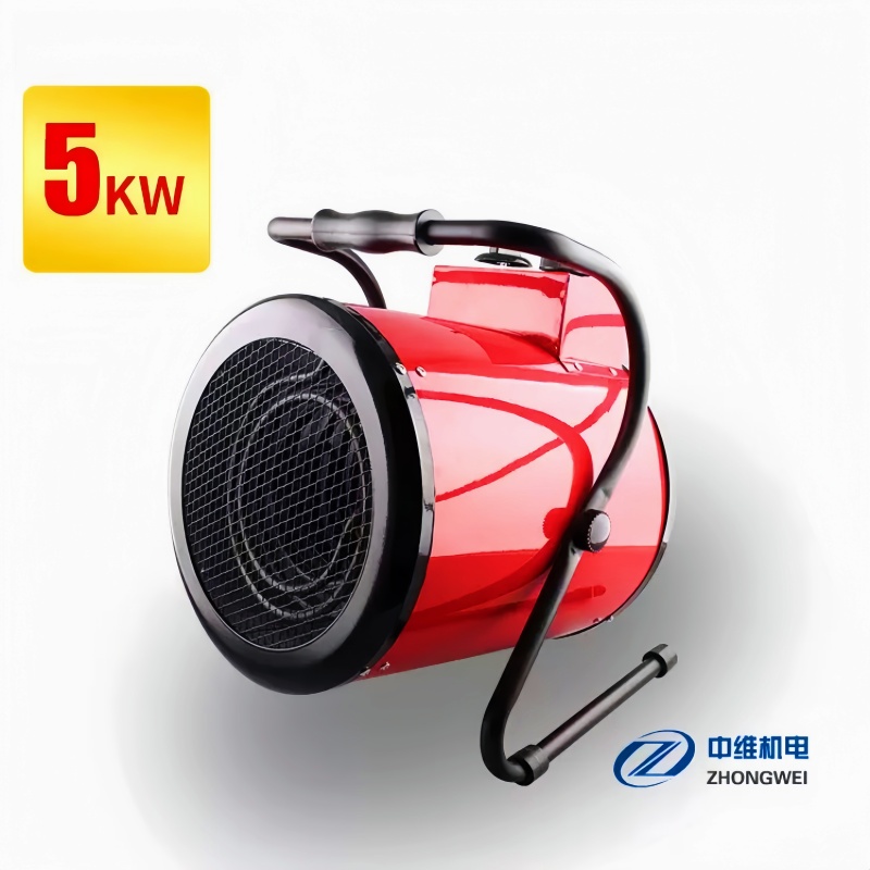 跨境外贸欧标5KW220V工业暖风机大功率取暖器大棚热风机养殖育雏保暖保温设备