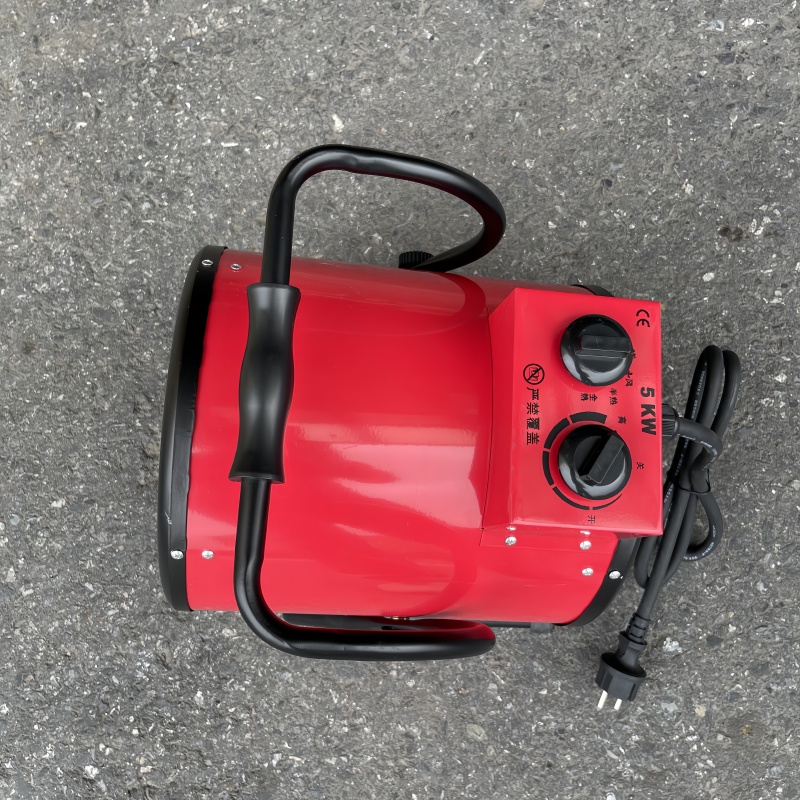 跨境外贸欧标5KW220V工业暖风机大功率取暖器大棚热风机养殖育雏保暖保温设备详情5