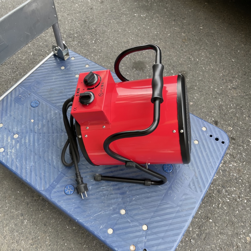 跨境外贸欧标5KW220V工业暖风机大功率取暖器大棚热风机养殖育雏保暖保温设备详情6