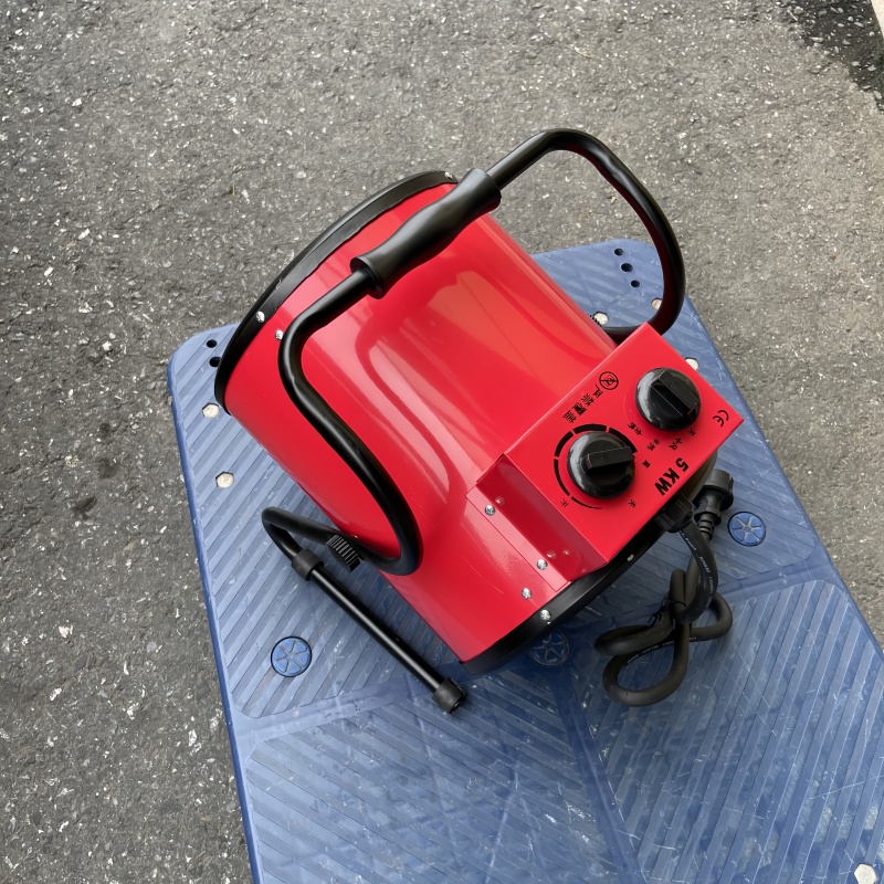 跨境外贸欧标5KW220V工业暖风机大功率取暖器大棚热风机养殖育雏保暖保温设备详情9