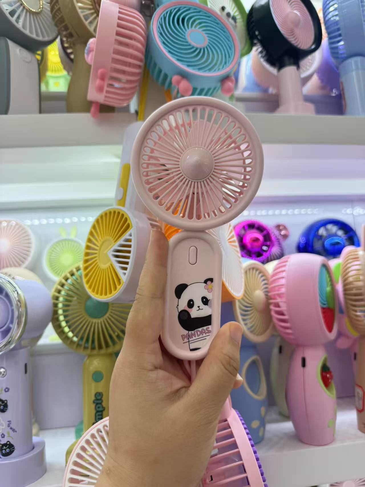 国潮新款登山扣手持电扇桌面静音风扇持久续航户外便携清凉风扇礼品国潮9