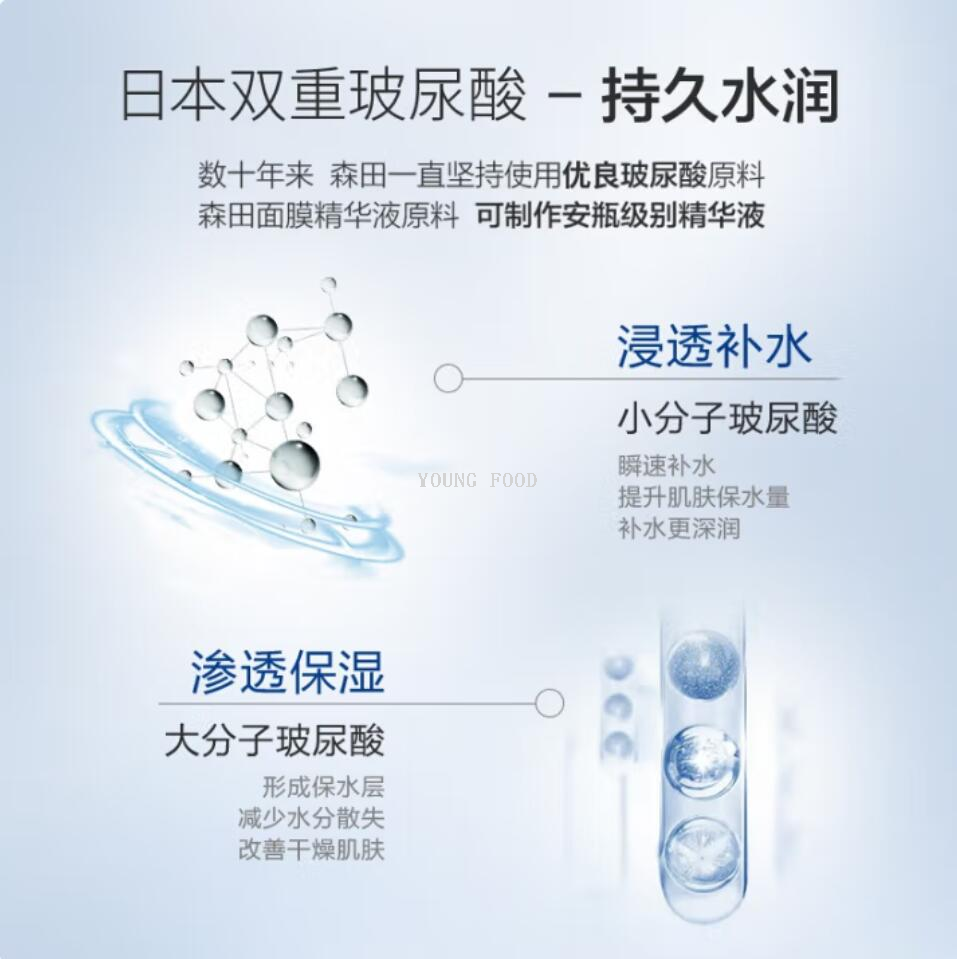 包邮! PROTEZIONE进口美妆台湾森田玻尿酸复合原液面膜详情5