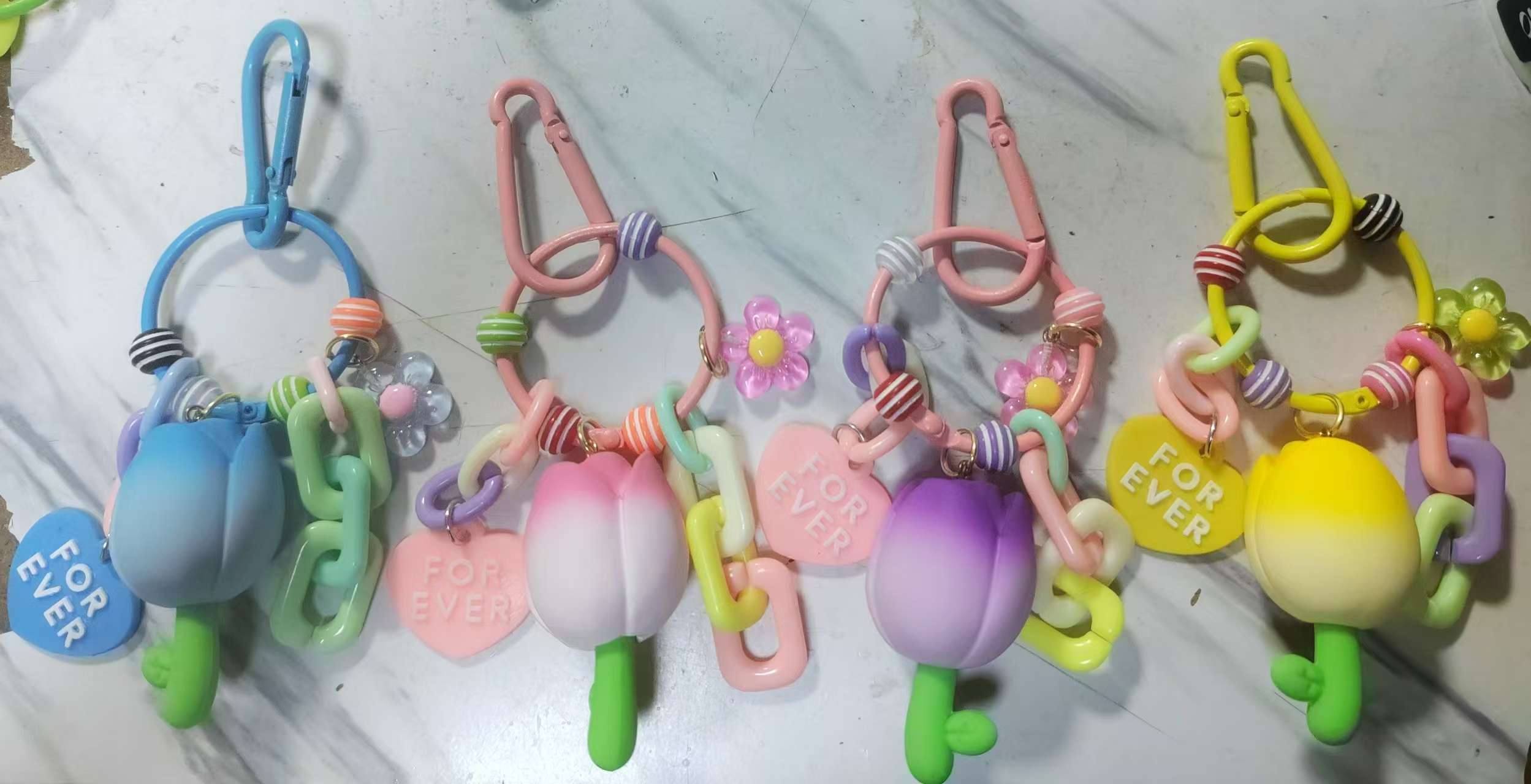 萌粒树脂工艺品桌面摆件 流水喷泉礼品创意装饰工艺品