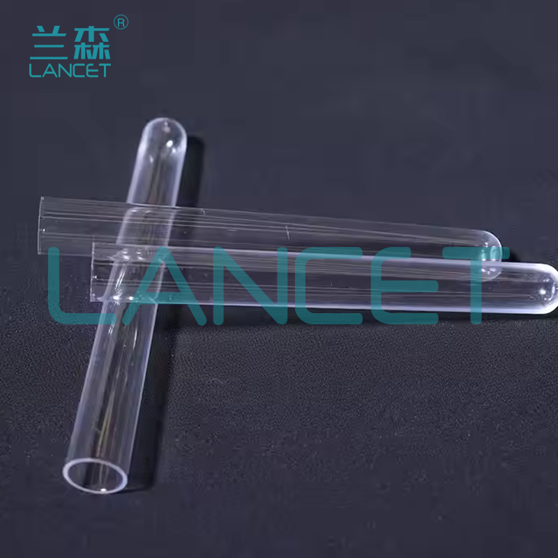 Disposable plastic test tubes, hard test tubes, PS test tubes with stoppers, 12*75, 12*100 Item Picture