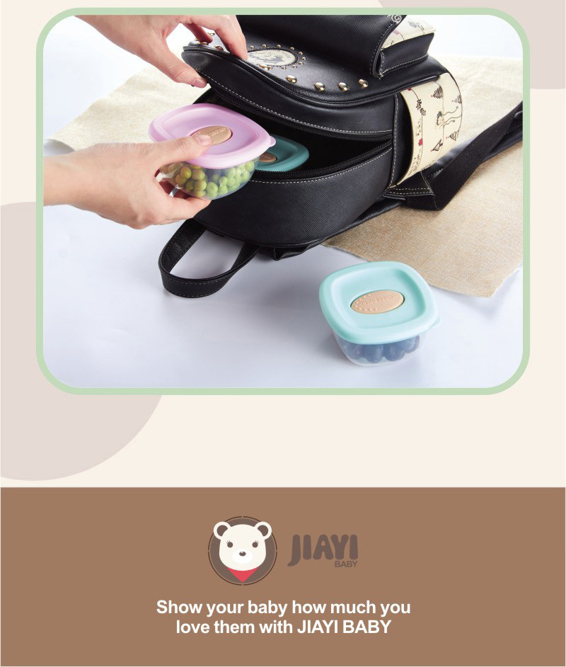 J187-R1798 Children's storage box, lunch box, feeding Tableware set, baby microwave-safe preservation box, sealed detail image 9