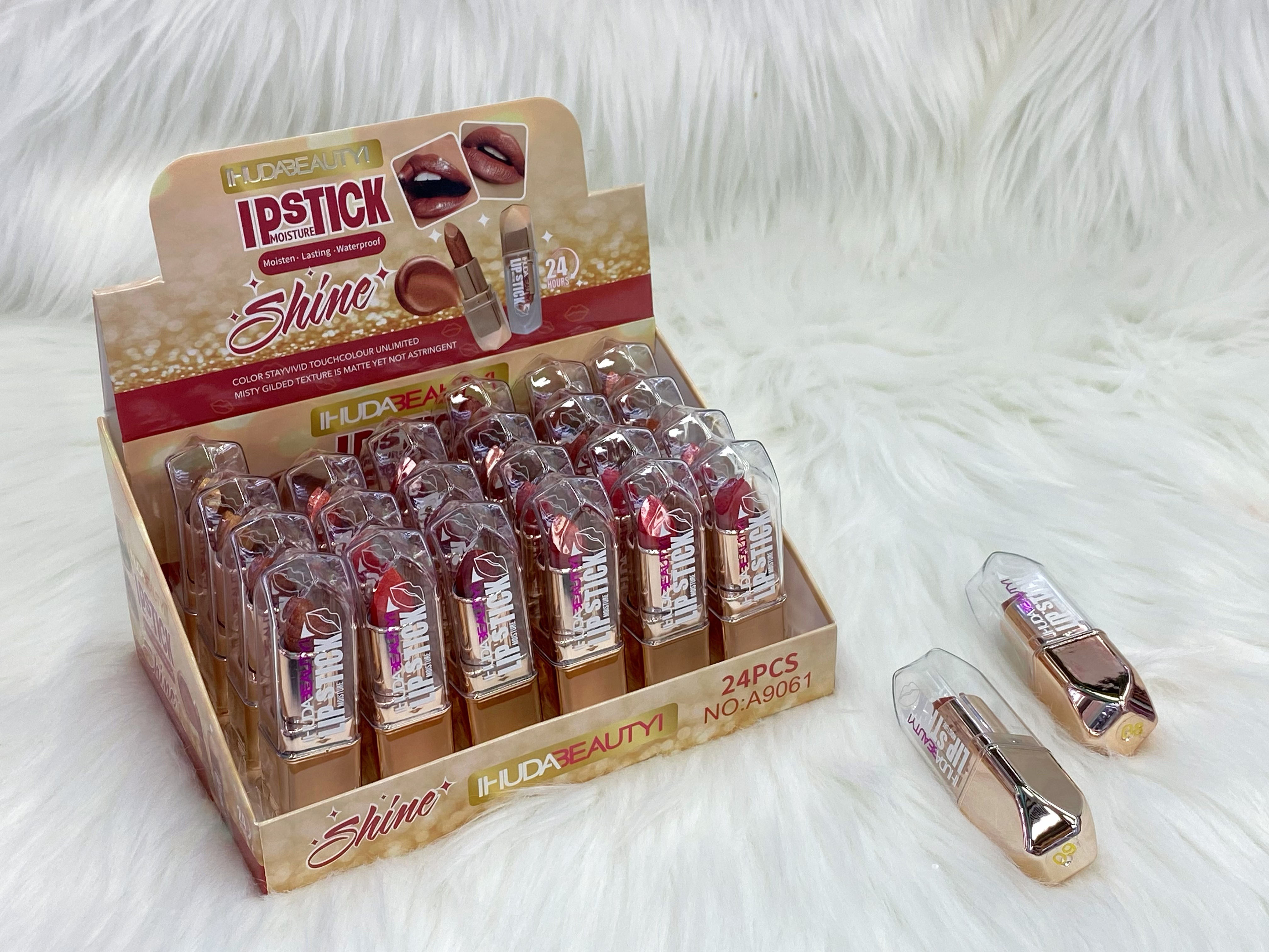 Cross-border foreign trade 6-color pearlescent moisturizing lipstick, non-stick cup new lipstick in stock wholesale details Picture