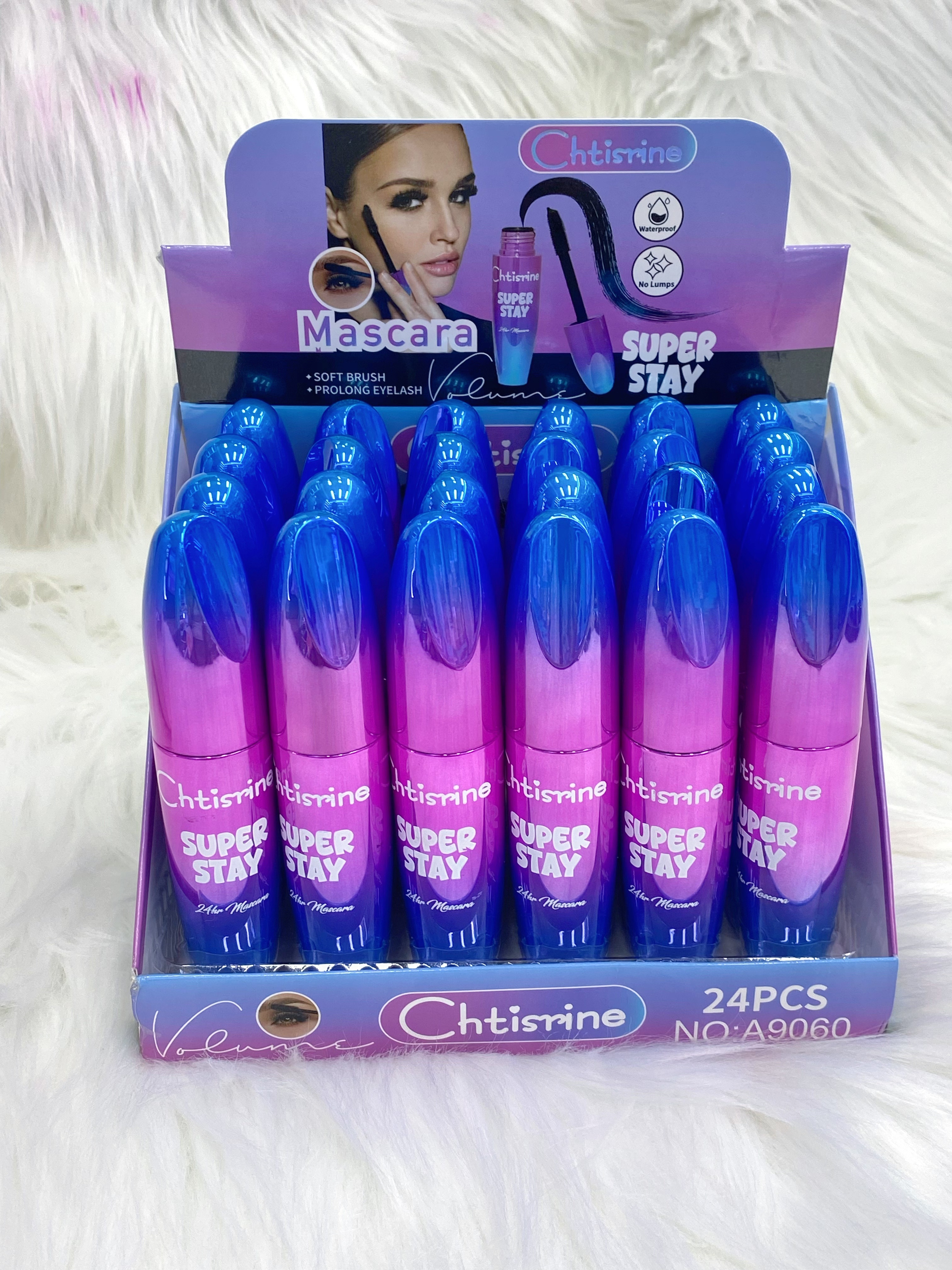 Chtisrine's new type of thick, curling, waterproof and long-lasting Mascara makeup is in stock for foreign trade full figure