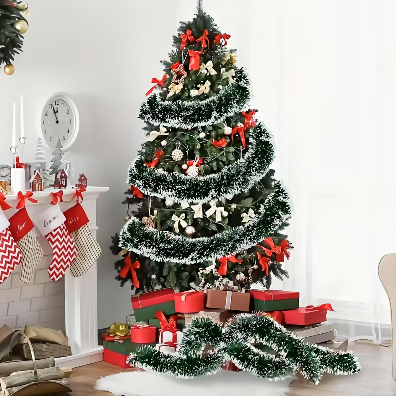 Christmas color strips, color strip door curtains, rain silk curtains, wedding door curtains, wedding decorations, hanging ornaments, festival decorations