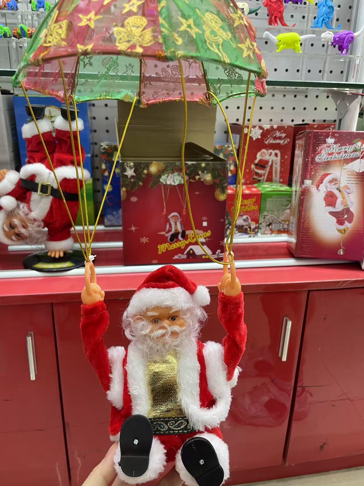 圣诞老人电子玩具 儿童圣诞节游戏 夜光玩具 发声玩具 亲子游戏 安全无毒儿童互动玩具