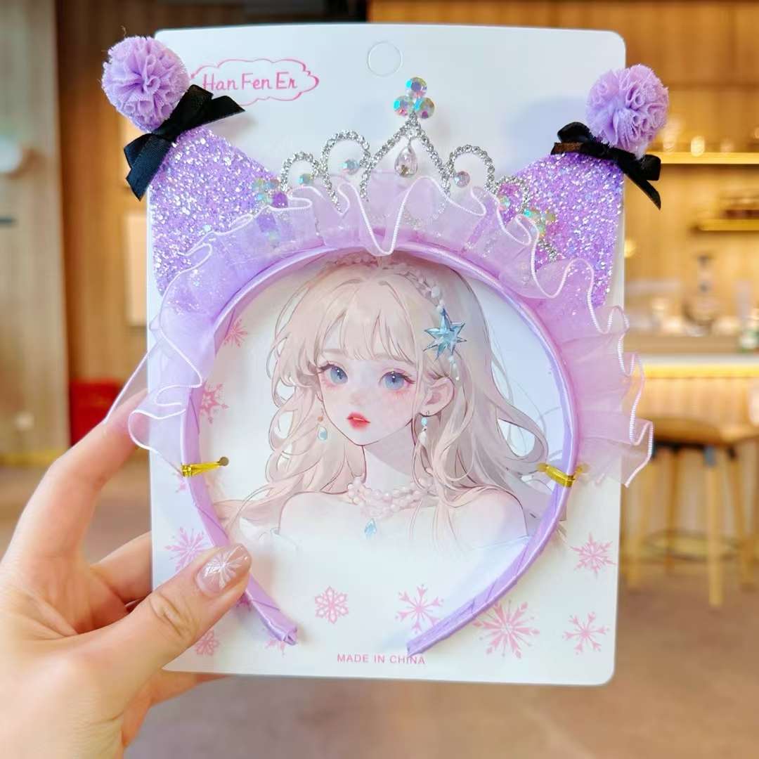 珍珠刺绣发箍头饰皮质发箍优雅饰品简约珍珠头箍时尚发饰