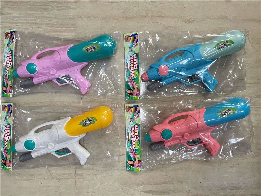 打气水枪33CM，三色混装水枪儿童玩具玩具玩具儿童夏季户外电动水枪