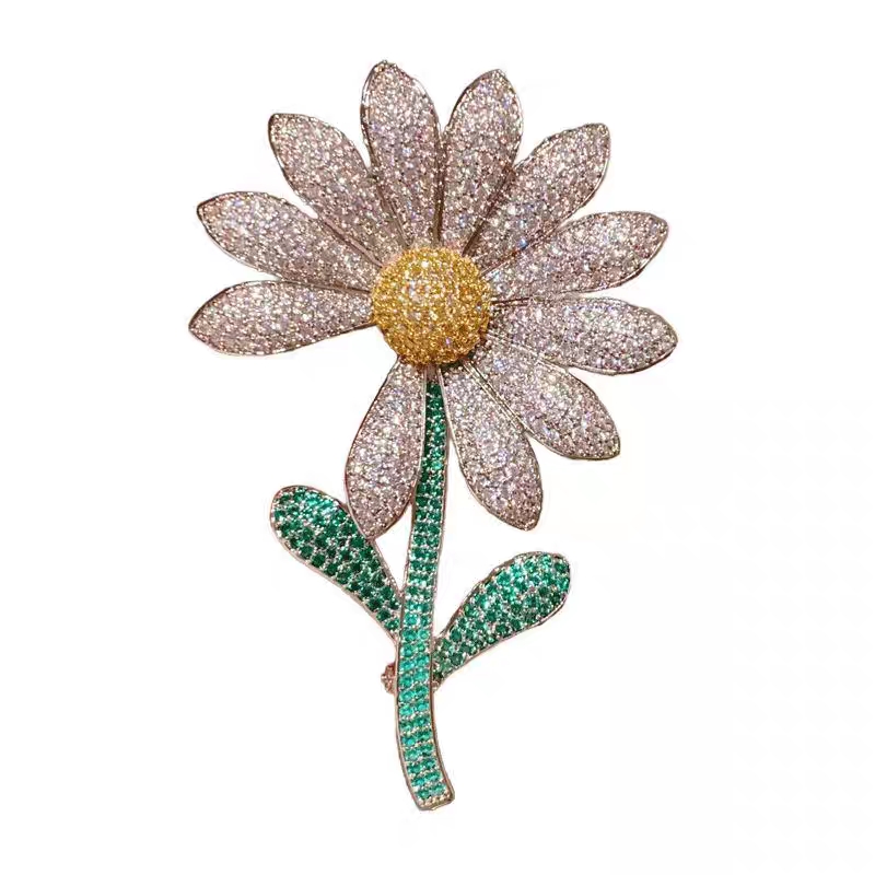 G dragon idéntico broche de flor arrugada original personalizado para hombres premium