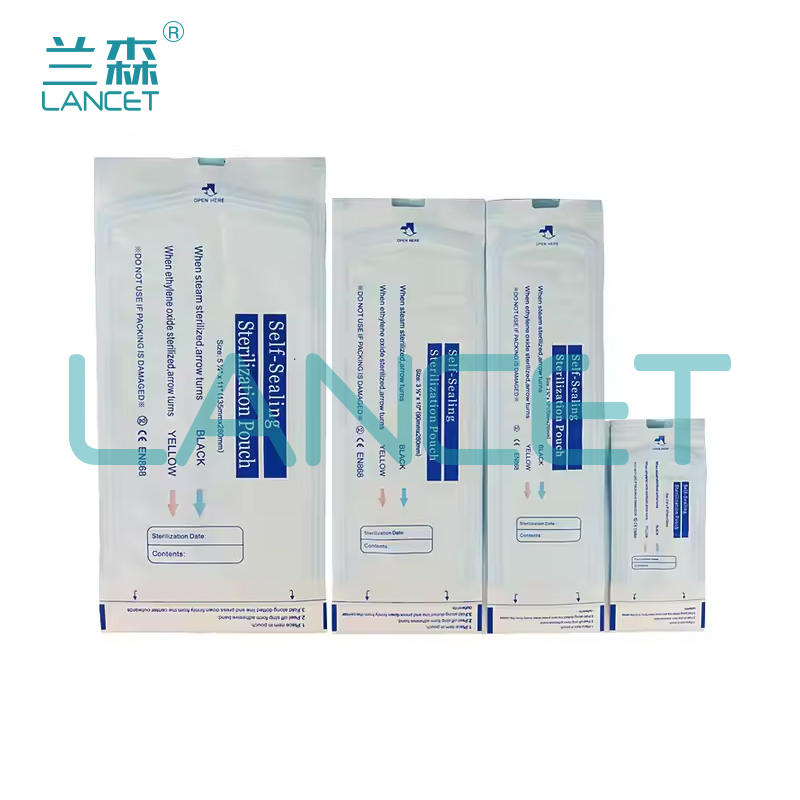Self-sealing sterilization bags, nail tool disinfection and sterilization bags, dental sterilization paper-plastic bags, special packaging bags for sealing and disinfection