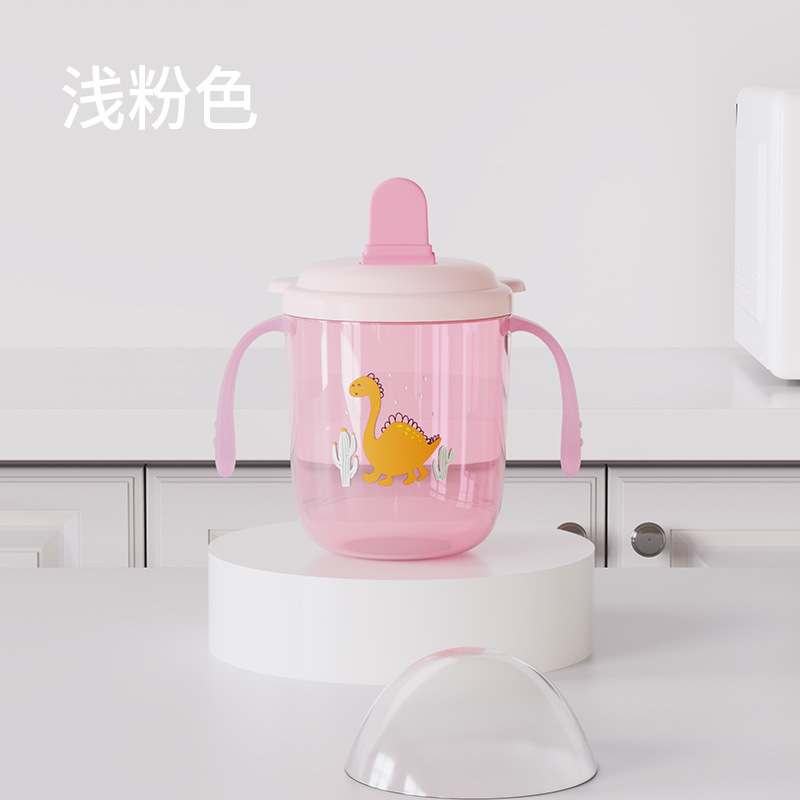 J187-R1806儿童学饮杯宝宝专用水杯鸭嘴杯牛奶杯带手柄直饮奶瓶详情图8
