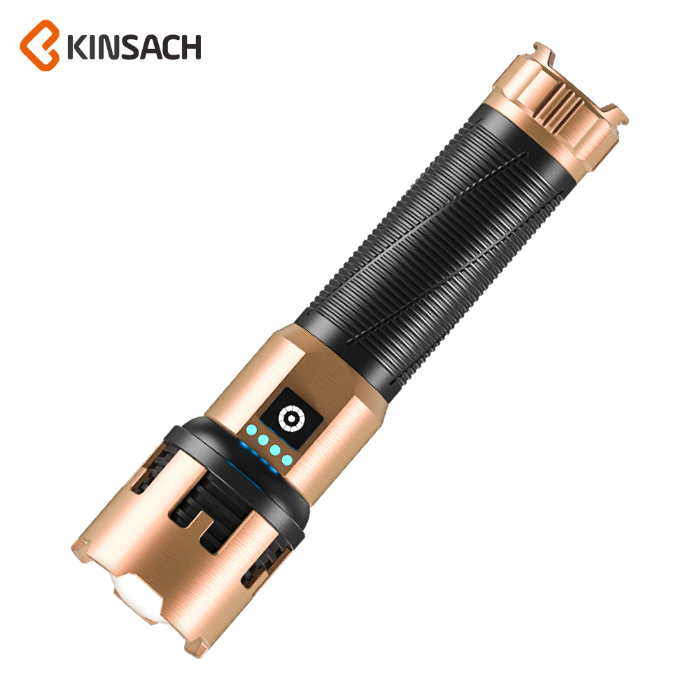KINSACH星之源3*白激光充电铝合金手电