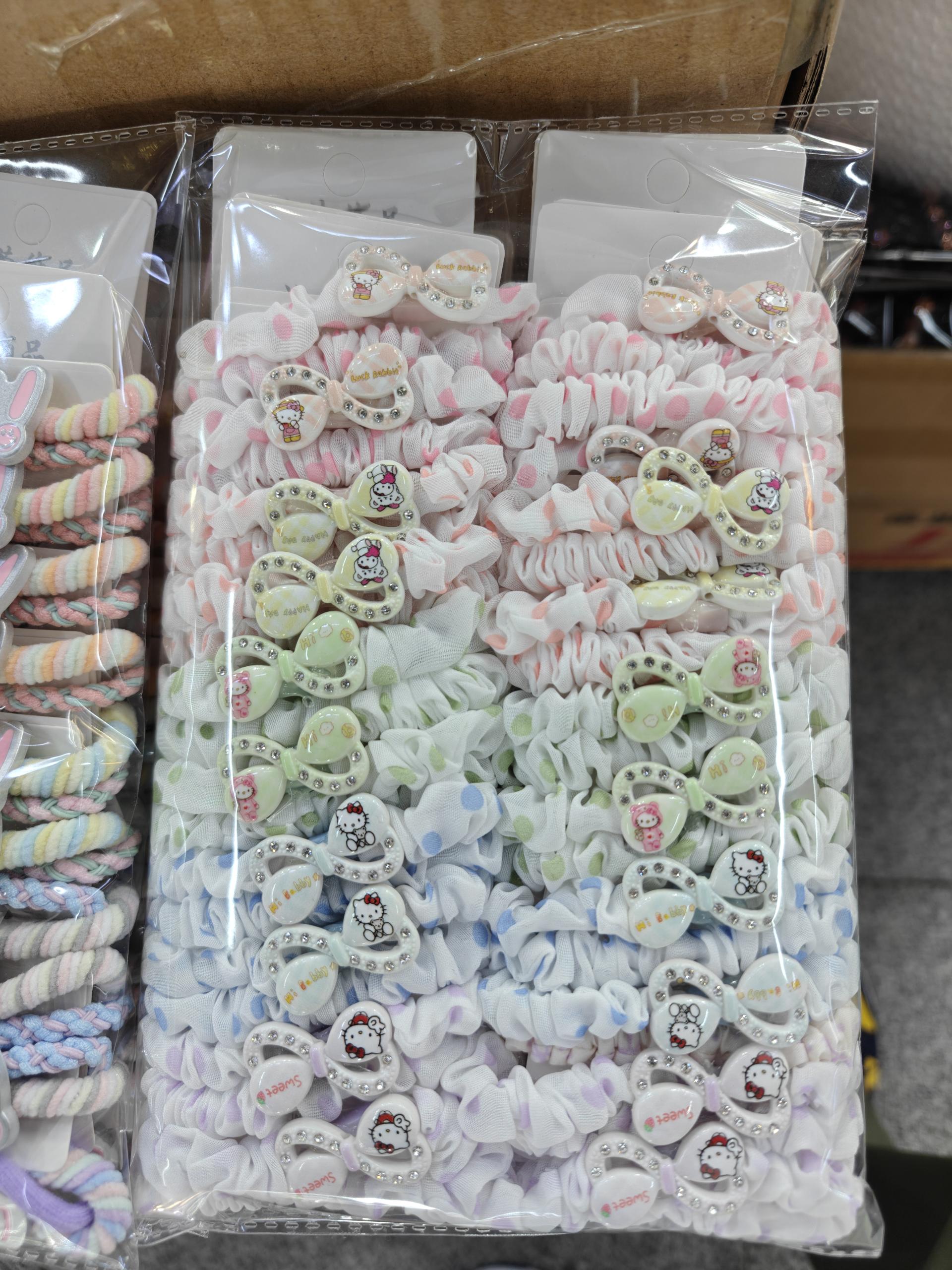 Korean children's hair ties, hair bands, hair accessories, spliced headwear and hair bands, simple Korean style for women details Picture